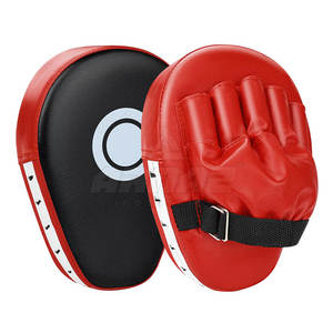 Coussin de frappe incurvé en cuir pour Muay Thai, protège-bras pour la boxe, le MMA, le taekwondo, protection pour la remise en forme - Product Image 1