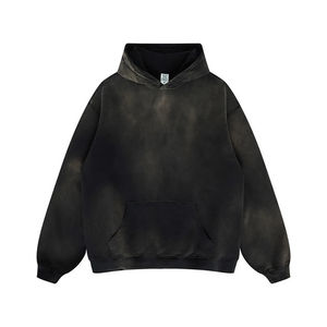 Sweat à capuche décontracté pour homme, motif uni, en polaire, résistant au vent, mélange de coton écologique, idéal pour l'extérieur en hiver - Product Image 4