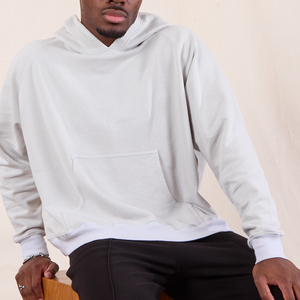Sudadera con Capucha de Alta Calidad 100% Algodón Felpa para Hombre, Estilo Urbano, Hombros Caídos, Gruesa - Product Image 4