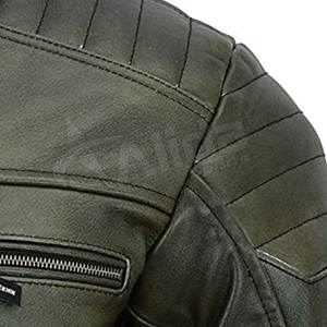 Veste de moto en cuir coupe étroite à vendre Veste de course de moto personnalisée de qualité supérieure - Product Image 5