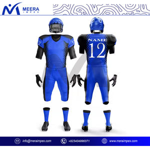 Conception personnalisée OEM uniformes de football américain pour les jeunes vêtements d'entraînement respirants à manches courtes ensembles d'uniformes de football américain - Product Image 3