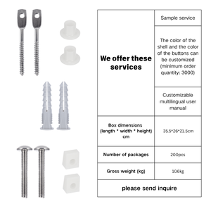 Kit <span class=keywords><strong>de</strong></span> Fijación para Inodoro y Bidé Empotrado en el Suelo, 10 Piezas, con Anclajes <span class=keywords><strong>de</strong></span> Expansión, Compatible con AV0007600R - Product Image 5