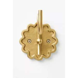 Porte-serviettes mural en laiton, accessoires de maison, décoration de luxe, crochets en métal, installation facile, type décoratif, crochet à vêtements décoratif - Product Image 4