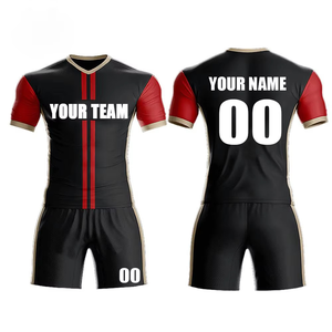 Camiseta de fútbol personalizable de alta calidad, uniformes de camiseta de fútbol, camisetas de fútbol de tela de poliéster 100%, Impresión de logotipo personalizado - Product Image 5