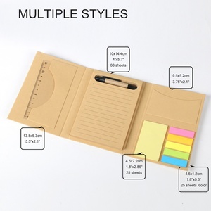 Set di Quaderni Adesivi Multifunzionali in Carta Kraft, Fogli Spessi per Appunti, Essenziali per Studio, Ufficio e Scuola, Personalizzabili - Product Image 4