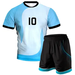 เสื้อเจอร์ซี่ย์ฟุตบอลสำหรับผู้ชาย,เครื่องแบบฟุตบอลแบบระเหิดสินค้าขายดี