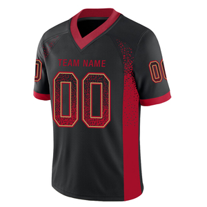 Venta al por mayor de fábrica personalizada mejor de alta calidad bordado impreso logotipo transpirable de secado rápido Venta caliente camiseta de fútbol americano - Product Image 1