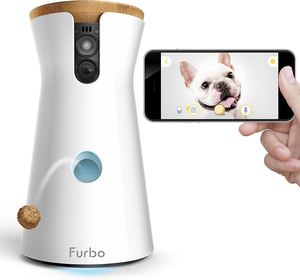 Nouvelle caméra pour chien Furbo authentique : lanceur de friandises, caméra pour animaux de compagnie Full HD Wifi et audio bidirectionnel, conçue pour les chiens, compatible - Product Image 4
