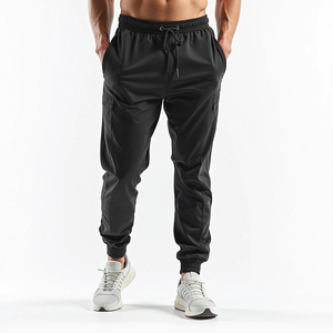 Get Custom Breathable <b>Summer</b> Gym Apparel Joggar <b>Pants</b> <b>Mens</b> Workout Fitness Trousers Quick Dry Polyester/Cotton - Product Image 1