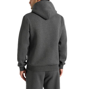 Sudadera con Capucha de Forro Polar Grueso para Hombre, Color Carbón Sólido, Informal de Invierno, para Programas de Ropa al por Mayor - Product Image 2