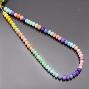 Cuentas de piedras preciosas sueltas de ópalo de caramelo multicolor de alta calidad para hacer joyas, cuentas de ópalo de 8mm de mayorista - Product Image 4