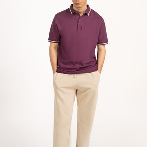 Chemises polo double ton pour hommes Polo élégant à col contrasté avec options de marque personnalisées et look luxueux - Product Image 2