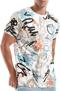 Camiseta de manga corta con estampado personalizado para hombre Camisetas de calle personalizadas Deportes Algodón Manga corta Impresión de diseñador de lujo - Product Image 2