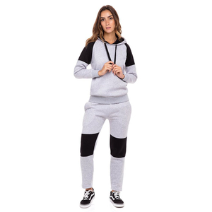 Survêtements personnalisés en coton avec logo personnalisé et poche latérale pour femmes surdimensionnés - Product Image 4