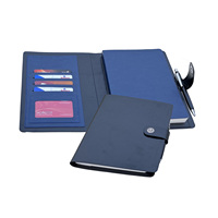 Carnet à 3 anneaux en cuir A5 taille A4 avec couverture d'anneau et dossier pour lettres fournitures scolaires et de bureau