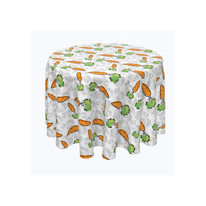 Nappe de décoration de mariage brodée de luxe à imprimé personnalisé au design floral au prix de gros - Product Image 5