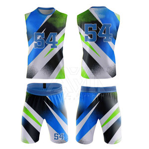 Uniformes de Fútbol 7v7 de Diseño Nuevo Personalizados, Transpirables, de Manga Corta, Alta Calidad, Personalizables, al por Mayor - Product Image 1