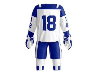Uniforme de Hockey sobre Hielo para Hombre, Ligero, Transpirable, Estampado, Ecológico, de Secado Rápido, Material Duradero de Poliéster/Spandex, Gran Venta - Product Image 2