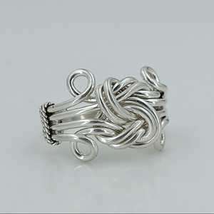 Navya Craft 925 Solid Sterling Silver Handmade <b>Celtic</b> Knot Women's Statement <b>Ring</b> Oval Cut for Christmas Anniversary Birthday - Product Image 5