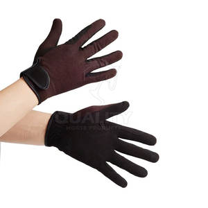 Equestrian Riding Gloves with Elastic <b>Cuff</b> Comfortable Fit Horse Riding Gloves for Daily Use and Events - Product Image 4