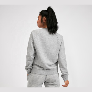 Venta al por mayor de Sudadera de Algodón con Logo para Mujer de Manga Larga Cuello Redondo Diseño Otoño Estilo Sudadera con Capucha para mujer - Product Image 2