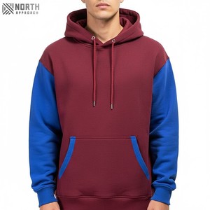 Streetwear Design décontracté Oem haute qualité couleur unie sweat-shirt à capuche surdimensionné et confortable pull à capuche en coton pour hommes - Product Image 2