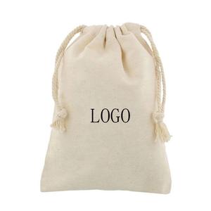 Single Drawstring Cotton <b>Muslin</b> Bag Cotton Drawstring Bag Woven <b>Cloth</b> <b>Muslin</b> Bag - Product Image 6