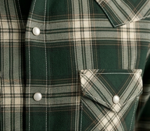Camisa Vaquera Occidental Unisex de Manga Larga con Botones, Bordada, Estilo Rodeo, Vintage, Casual, Corte Ajustado, Ribete en Contraste, Personalizada OEM - Product Image 4