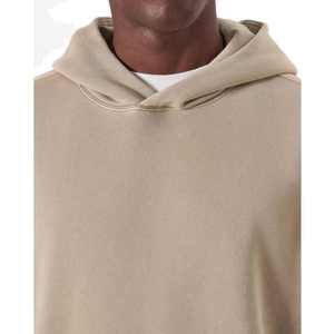 Sudaderas con capucha Unisex para hombre, ropa de calle, sudadera con lavado ácido, Material de algodón pesado liso, sudaderas con capucha transpirables informales en blanco para hombre - Product Image 1