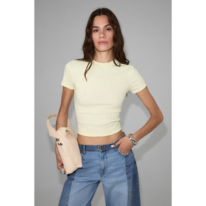 GRIMELANGE HOPEWELL Camiseta de punto con cuello redondo y corte ajustado para mujer - Product Image 5