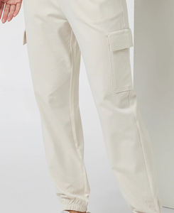 Women's High Waist <b>Skinny</b> Oxford Cargo Pants Breathable Regular <b>Fit</b> Six Pocket Embroidered Knee Length Streetwear - Product Image 6