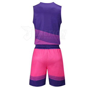 Ensemble d'uniformes de basketball sans manches 100 % polyester personnalisables, design respirant antibactérien, meilleure qualité, dernier style, pour tous - Product Image 4