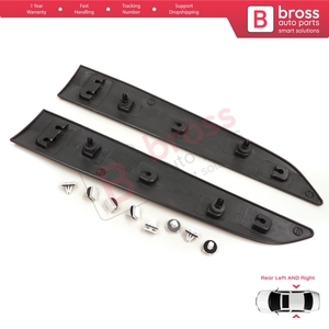 Moldura de panel de puerta corredera trasera izquierda/derecha BSP1218 para Transit Tourneo Courier MK1 B460 2014-2023 1854160 1854158 - Product Image 2