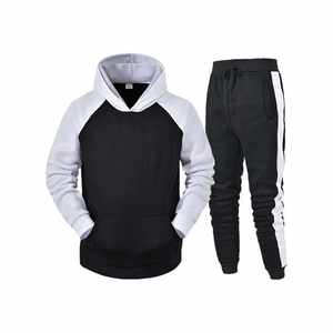 Conjunto Deportivo de Moda 2025, Marca Personalizada, Algodón Reflectante, Ropa Urbana para Hombre, 2 Piezas, Sudadera con Capucha y Pantalones de Felpa Gruesa para Invierno, OEM - Product Image 6