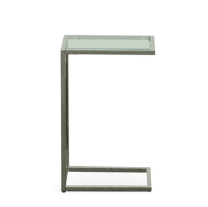 Mesa auxiliar de metal atractiva de latón AK en acabado antiguo con vidrio superior a precio mayorista para muebles de oficina/muebles de hotel - Product Image 2