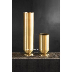 Venta caliente de lujo Metal flor grande maceta diseño moderno jarrón de suelo alto para decoración del hogar interior accesorio de maceta de Metal - Product Image 4