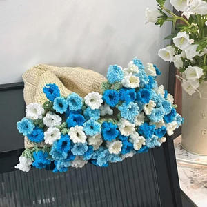 Couverture Bouquet de Roses et de Muguet Faite à la Main, Kit de Matériaux DIY, Dégradé Créatif, Cadeau pour Petite Amie - Product Image 1