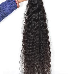 Fabricants Vietnamiens Cuticules Alignées Vente en Gros Faisceau de Couleur Naturelle Femmes Noires Machine Double Trame Extensions de Cheveux Humains - Product Image 1