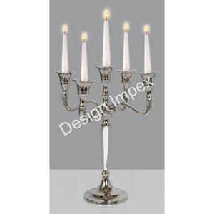 Candelabro de Metal de 5 Brazos, Portavelas Decorativo, Artículos para Eventos, Centro de Mesa, Precio Económico - Product Image 5
