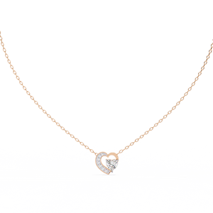 Elegante 14K Rosa Amarillo Blanco Oro Lab Grown Diamond Pendant IGI Certified VVS VS D E Color Joyería a granel Diseño de corte de corazón - Product Image 2