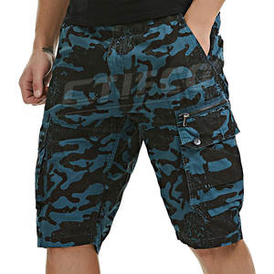 Pantalones cortos cargo de alta calidad con logotipo personalizado de verano, pantalones cortos cargo transpirables con cintura elástica para hombre - Product Image 3