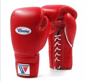 Kit de boxe Winning de dernière génération, couleur rouge, en cuir de vachette, motif original, ensemble d'entraînement Winning, sac de frappe pour l'entraînement - Product Image 2