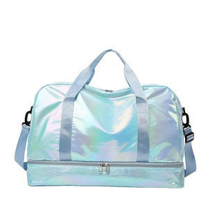 Bolsa de Yoga de Gran Capacidad, Impermeable, de PU, Bandolera, de Mano, para Viajes, Deportes, Fitness, para Mujer, con Compartimento para Zapatos - Product Image 2