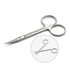 Ciseaux à cuticules en acier inoxydable ultra-affûtés, courbes, pour salon de beauté, soin des ongles, durables, légers, outil de précision, bords lisses - Product Image 2