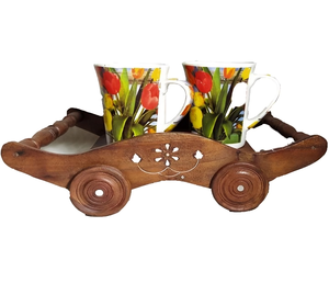 Posavasos de la mejor calidad Estilo clásico Hecho a mano de madera de mango de Acacia para la decoración del hogar de cocina y mesa - Product Image 1