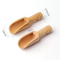 Cuillère en bois massif de lotus, écologique, rustique, petite, GM Impex, capacité 10 ml, pour sel de bain, thé, café en poudre, cuillère doseuse