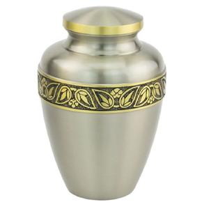 Urnes de crémation pour adultes en laiton de haute qualité avec bande de gravure urnes funéraires en métal fini de couleur or et violet pour les cendres humaines - Product Image 2