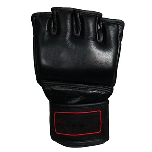 Hot Sale High Quality Wholesale Leather MMA <b>Boxing</b> Training Gloves with Hand Grips Non-Slip Customize Logo Sparring Gloves - Product Image 2
