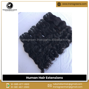 ผมต่อแบบหยิกของคนอินเดียไม่ผ่านกระบวนการผม100% เกรดสำหรับต่อผมมนุษย์ - Product Image 3