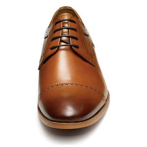 Chaussures en cuir marron de haute qualité pour hommes, avec finition haut de gamme, soutien solide de la semelle, apparence classique et élégante, forme élégante - Product Image 5